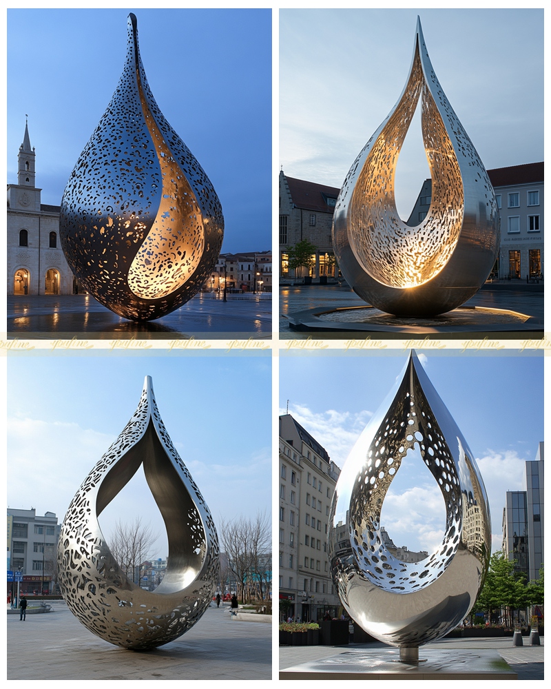 Large Water Drop Sculpture