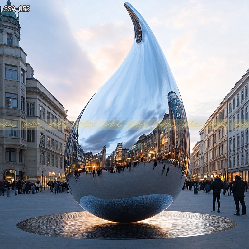 Large Water Drop Sculpture