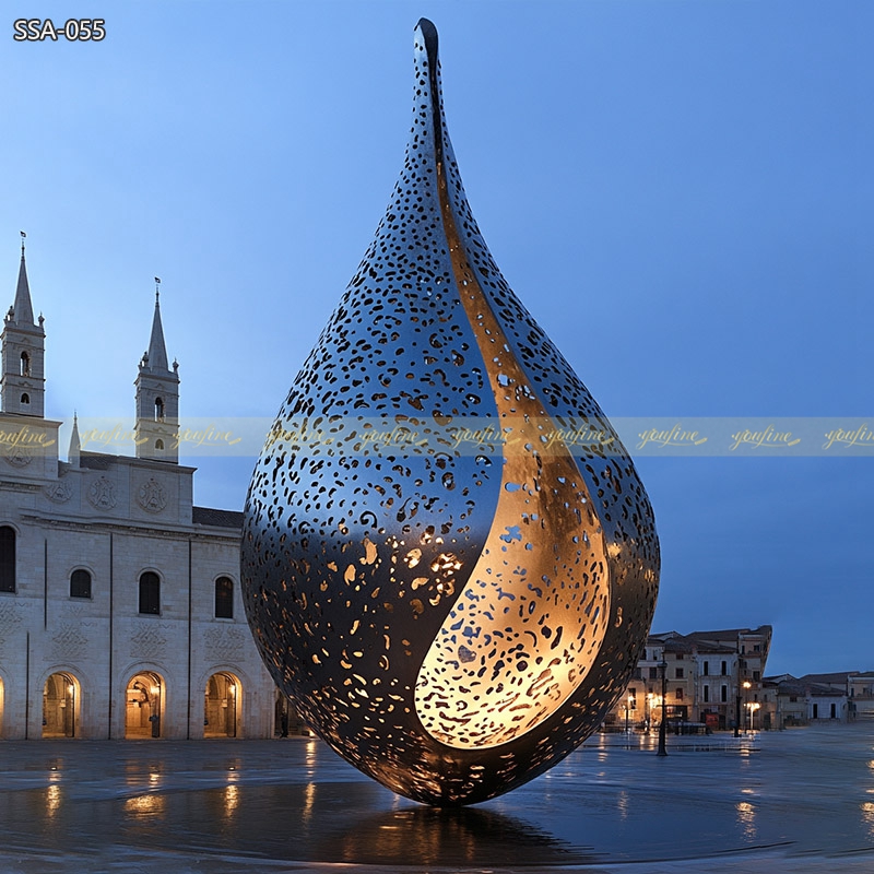 Large Water Drop Sculpture