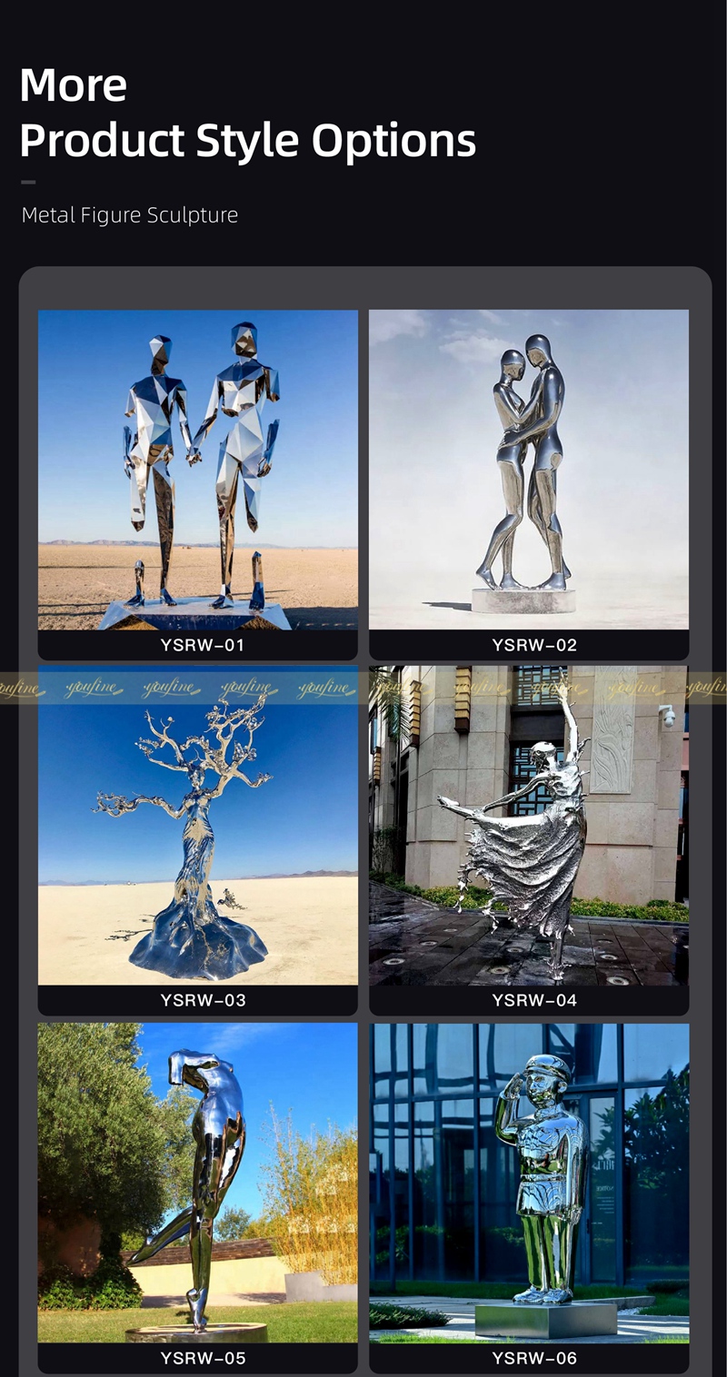 stainless steel figure statue