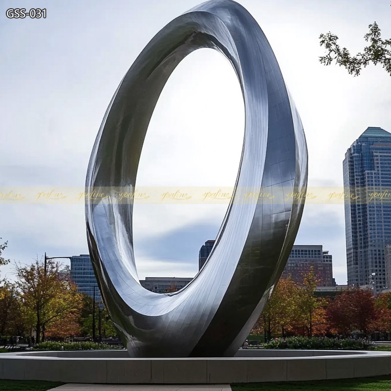 Circle Stainless Steel Landmark Sculpture