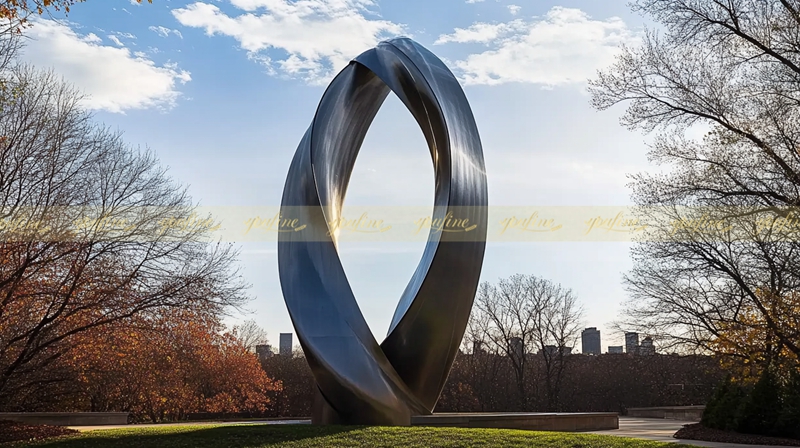 Circle Stainless Steel Landmark Sculpture - Landmark Sculpture - 2