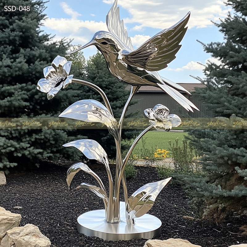 stainless steel Hummingbird Sculpture