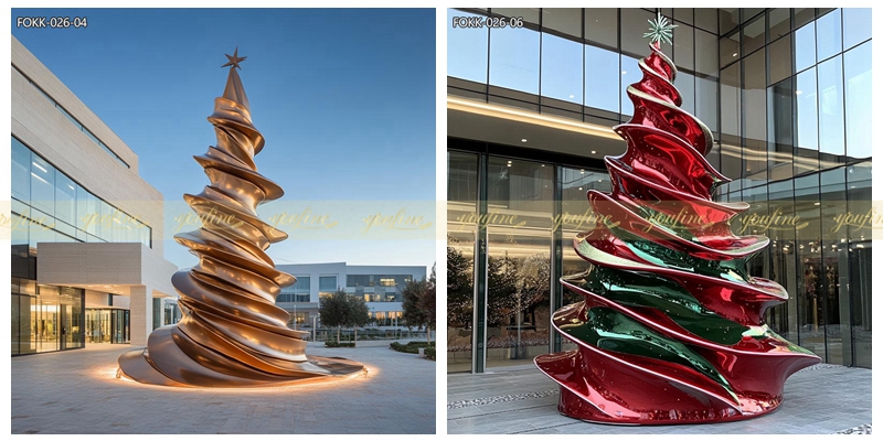 Fiberglass Christmas Tree - Commercial Center Square - 3