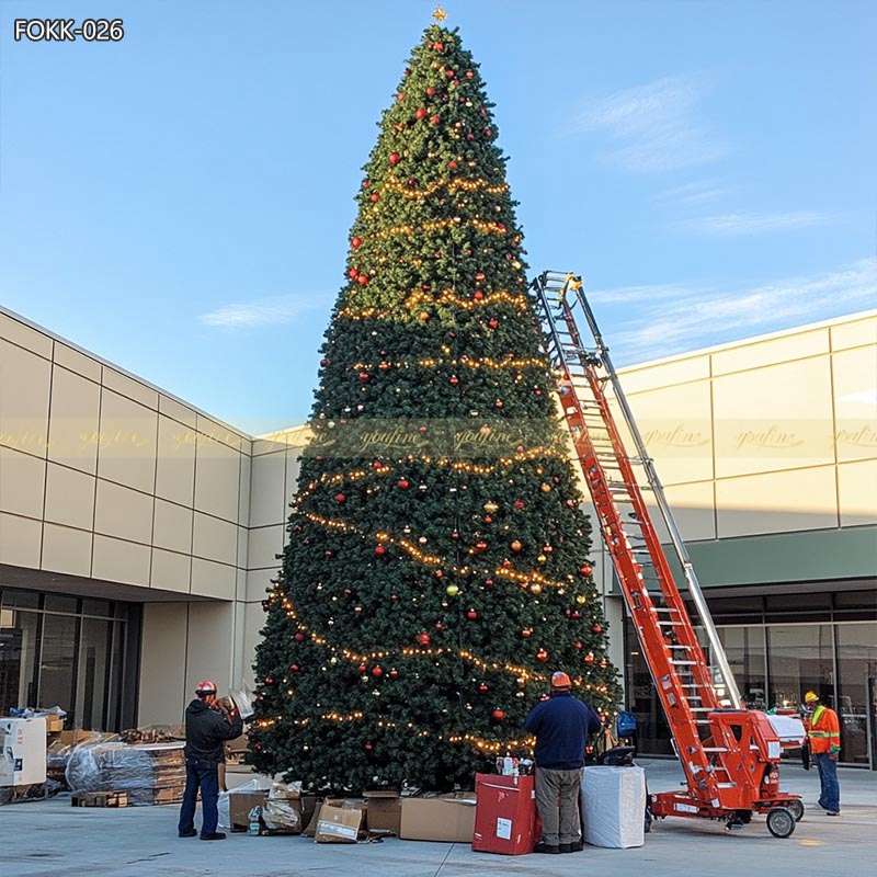 Fiberglass Christmas Tree - Commercial Center Square - 2