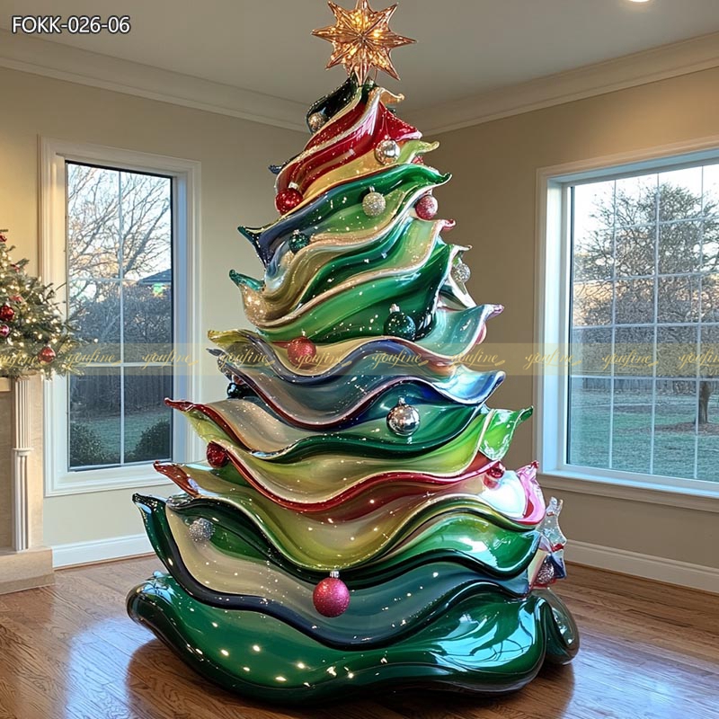 Fiberglass Christmas Tree - Commercial Center Square - 4