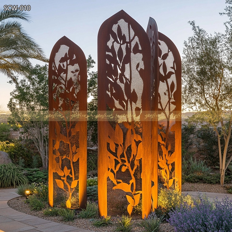 Metal Silhouette Garden Art Sculpture