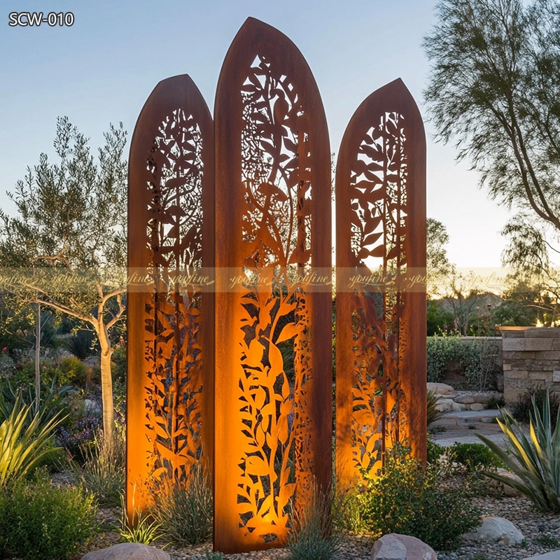 Metal Silhouette Garden Art Sculpture