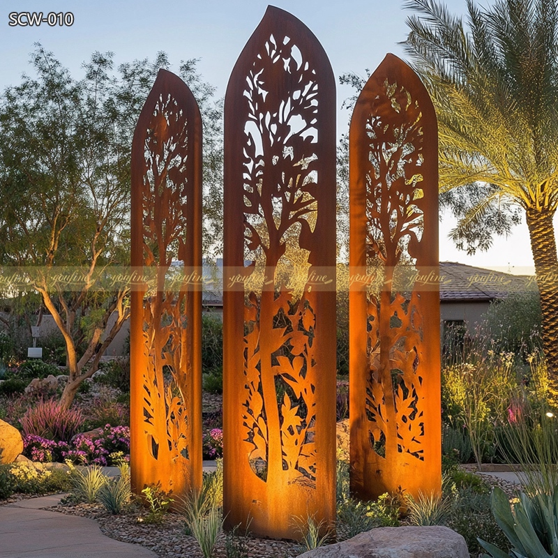 Metal Silhouette Garden Art Sculpture