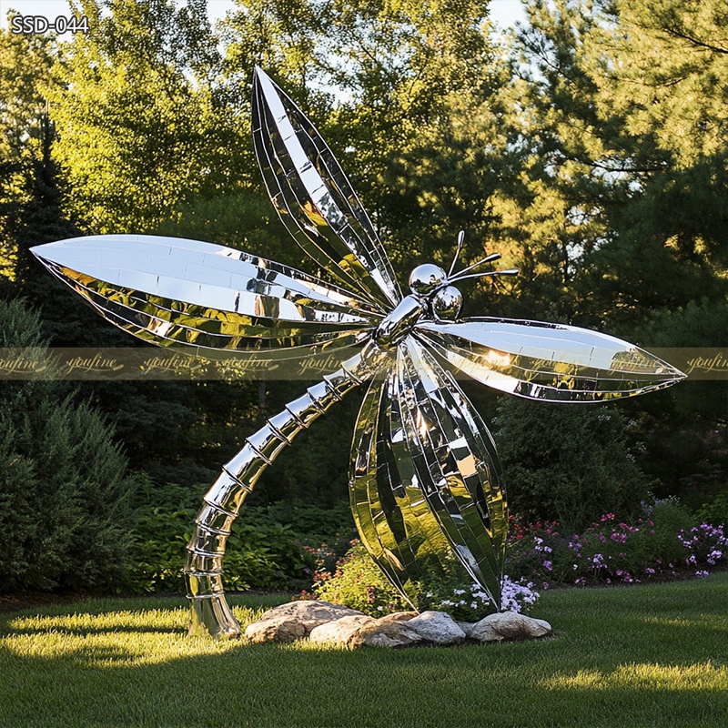 Stainless Steel Dragonfly Sculpture