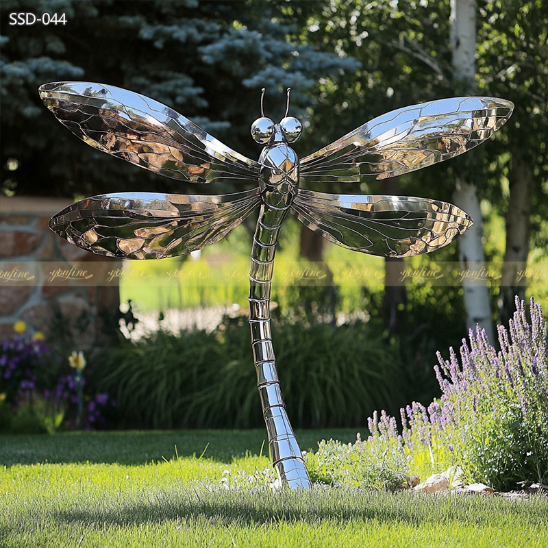 Stainless Steel Dragonfly Sculpture