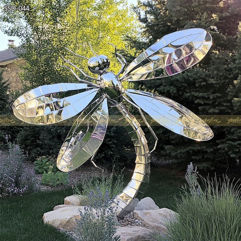 Stainless Steel Dragonfly Sculpture