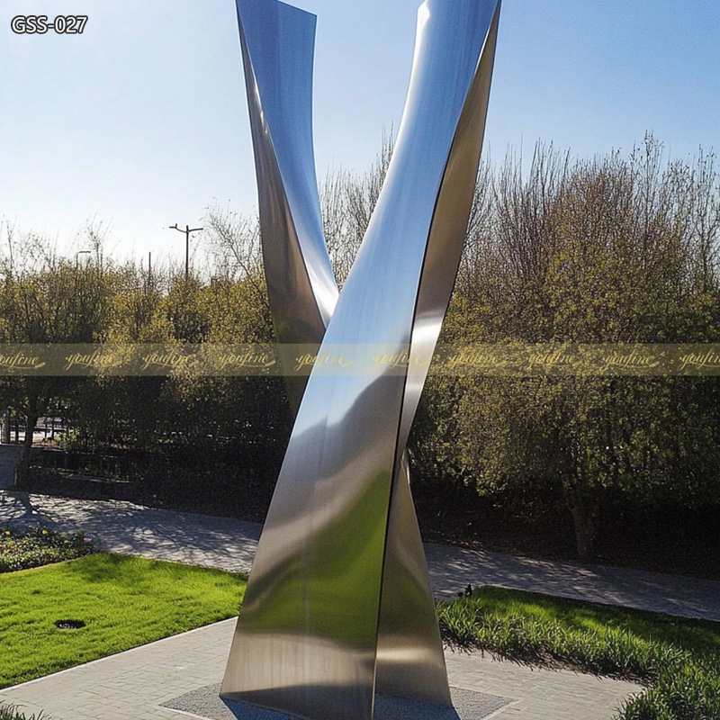 Stainless Steel Square Monument Sculpture