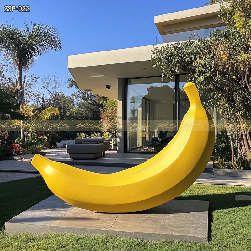 Metal Banana Sculpture