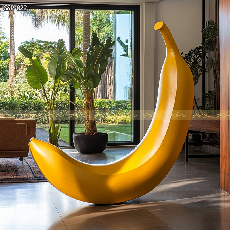 Metal Banana Sculpture