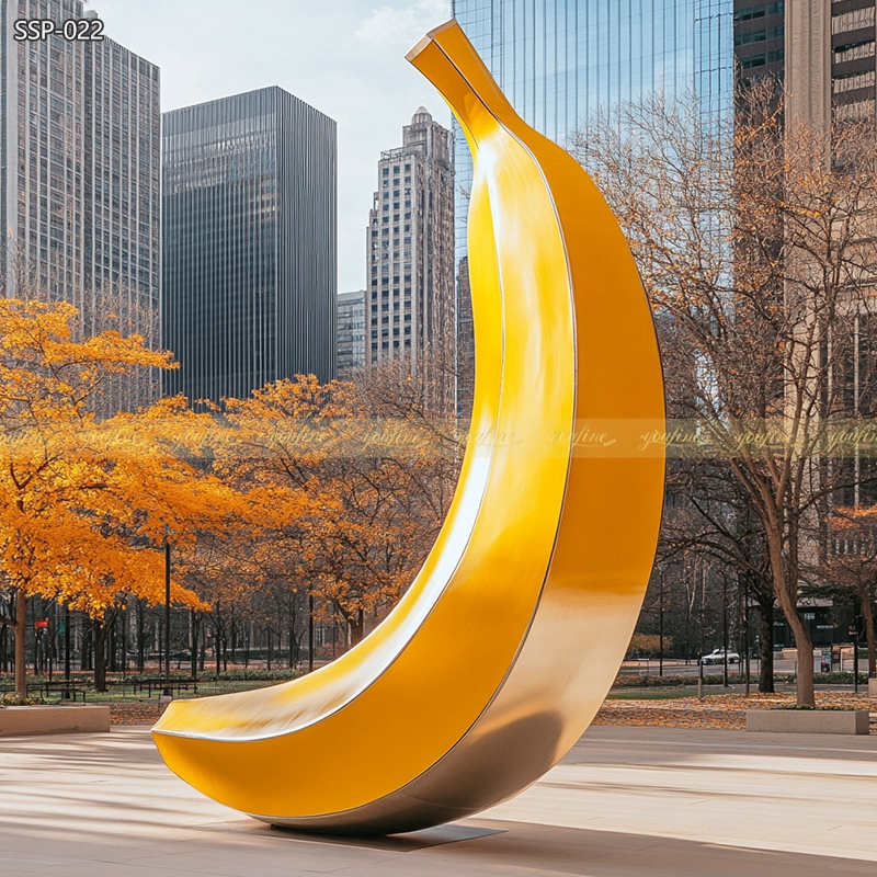 Metal Banana Sculpture