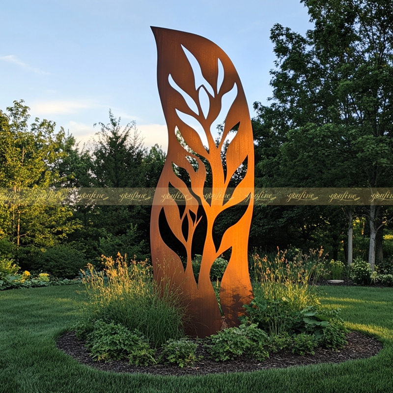 metal Silhouette Garden Art