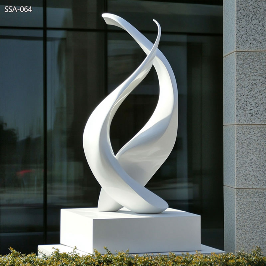 modern stainless steel White Sculpture