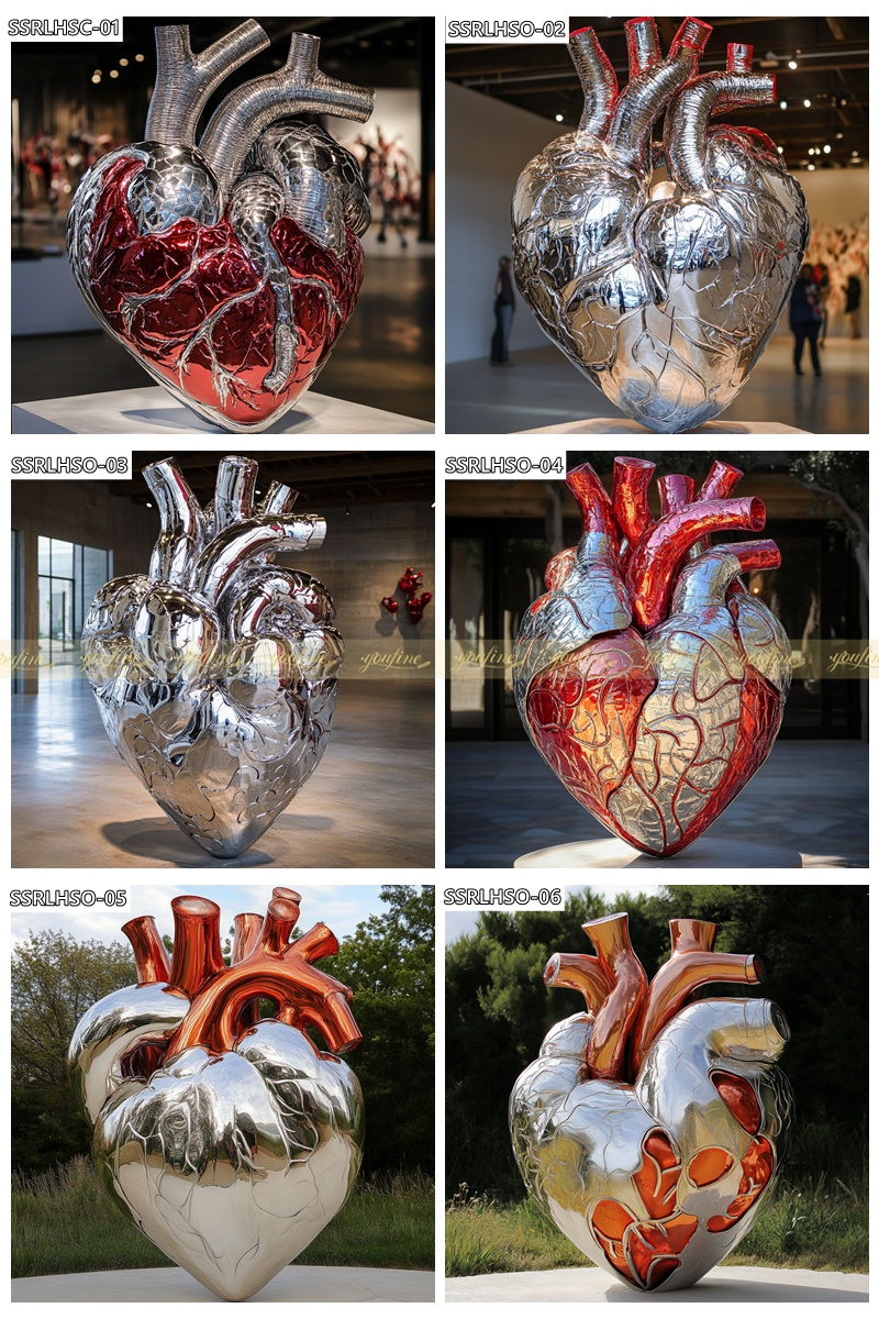 Art Anatomical Realistic Heart Sculpture