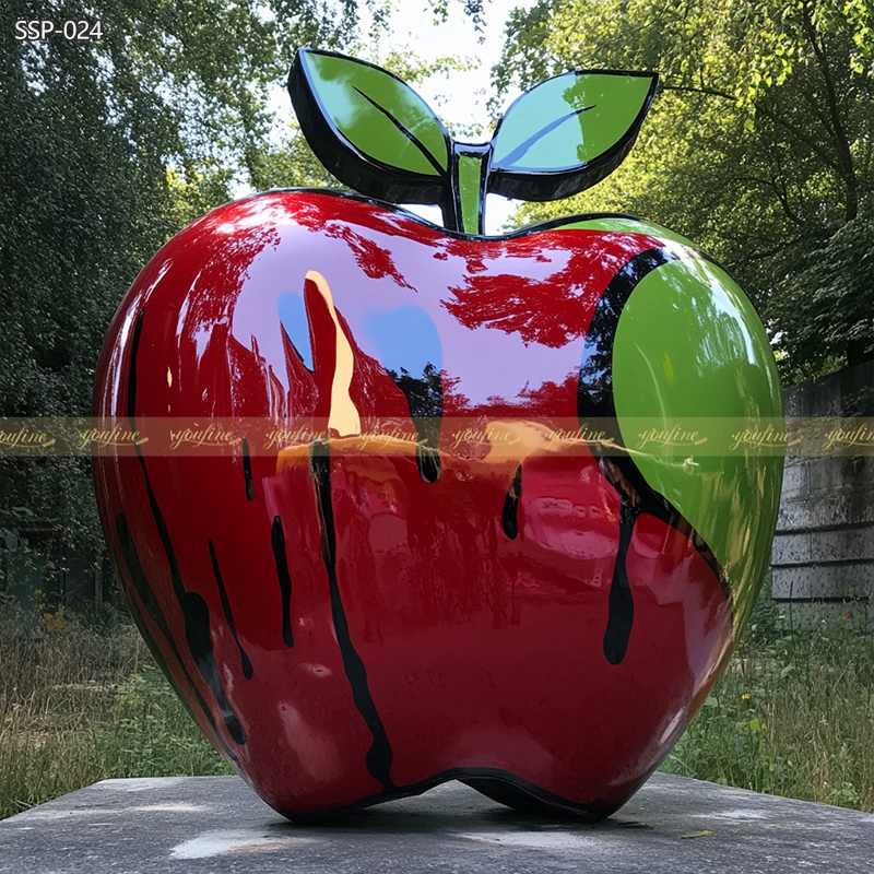  Apple Graffiti Sculpture for garden