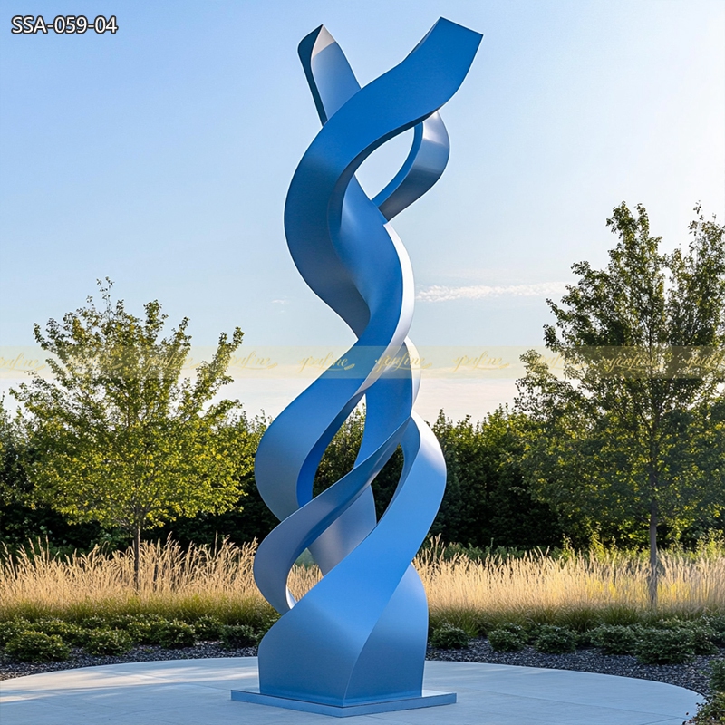 Blue Metal Sculpture