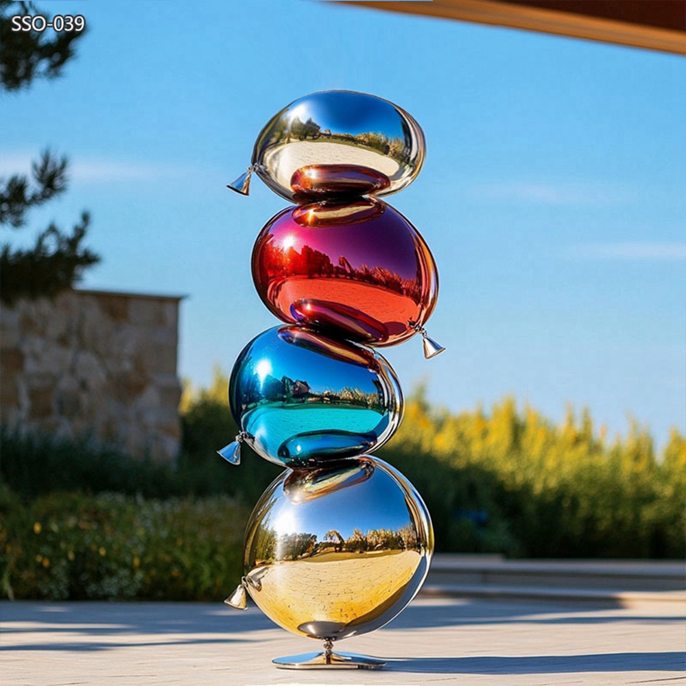 large Modern Metal Balloon Sculpture