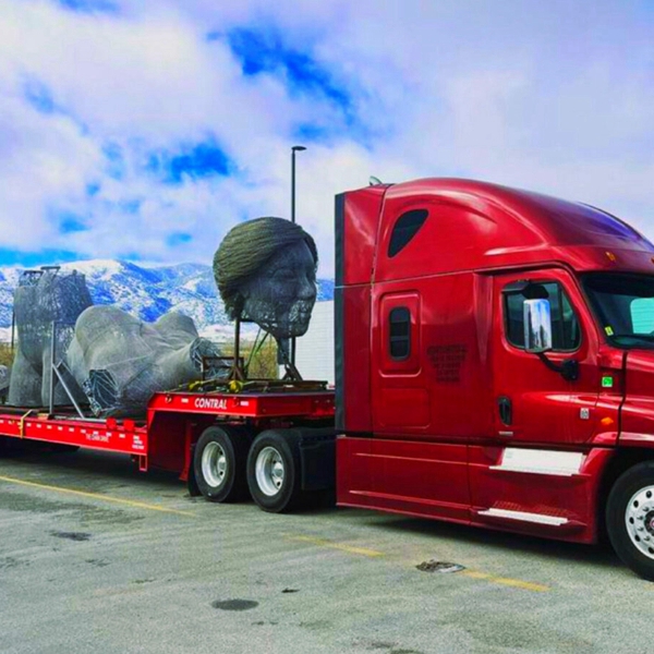 giant Stainless Steel Sculptures transportation