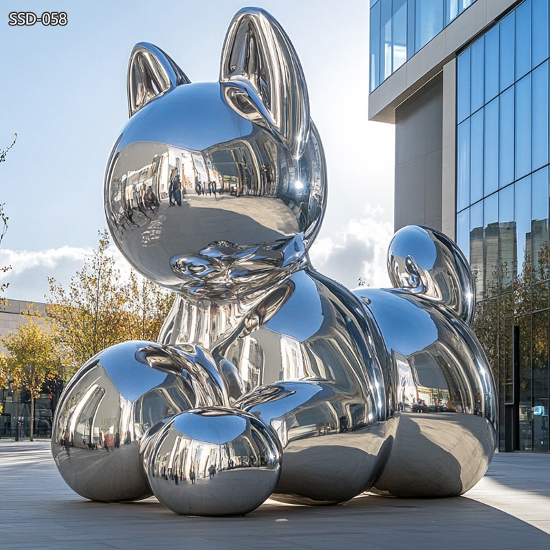 Modern Art Metal Cat Statue for Public