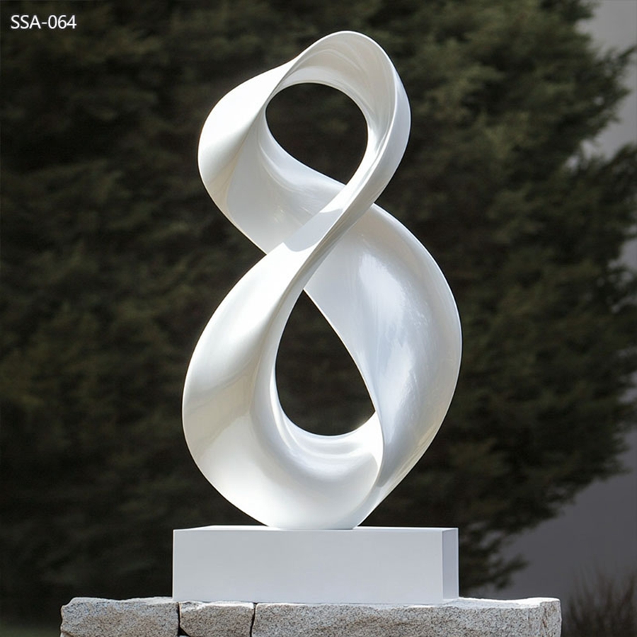 White modern abstract Sculpture