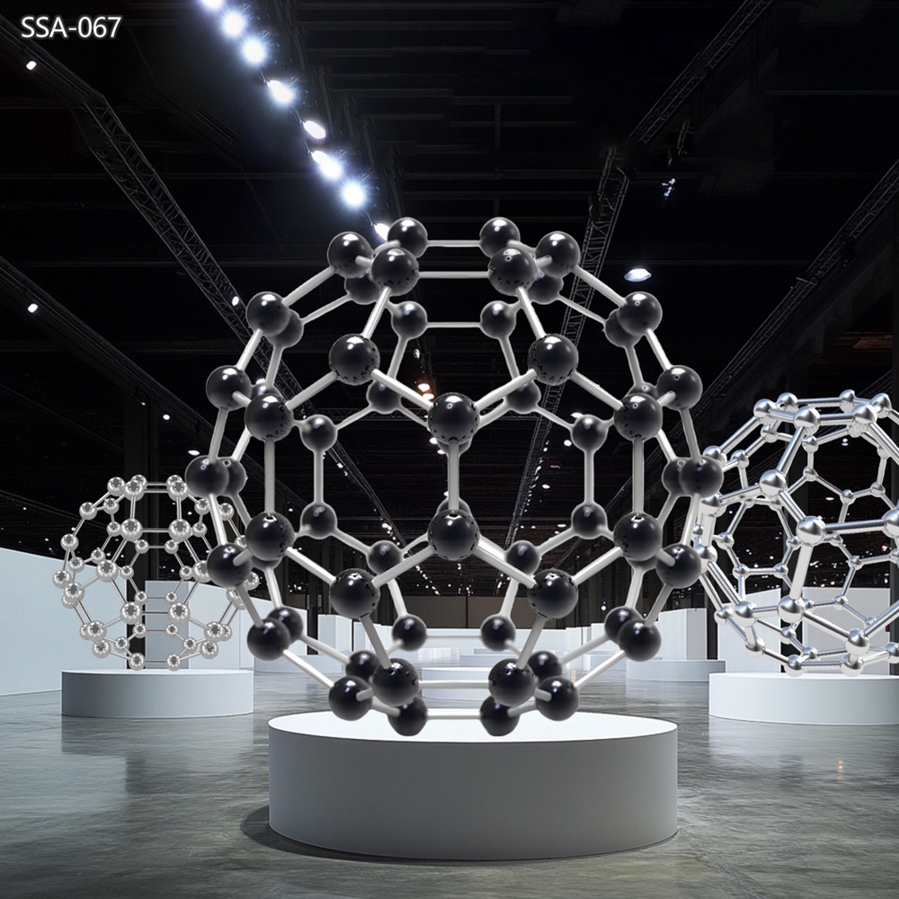 custom Buckyball Molecule Art Sculpture