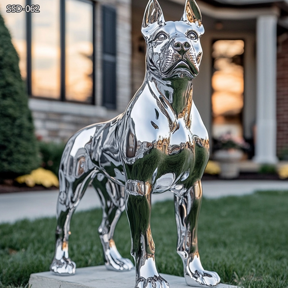 stainless steel Dog Sculpture