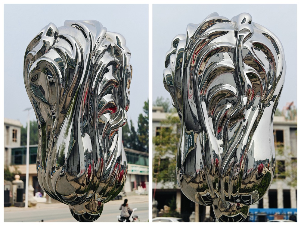 high quality Stainless Steel Cabbage Sculpture