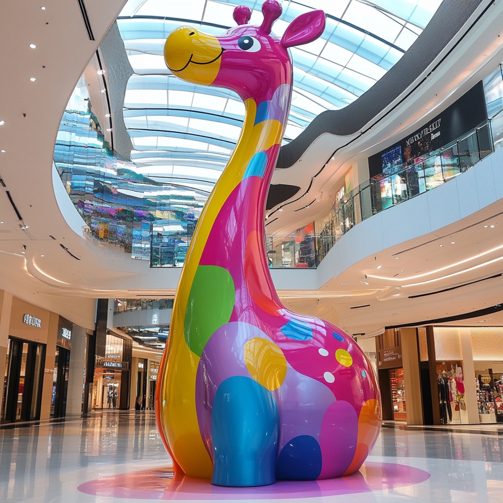 giraffe sculpture for shopping mall