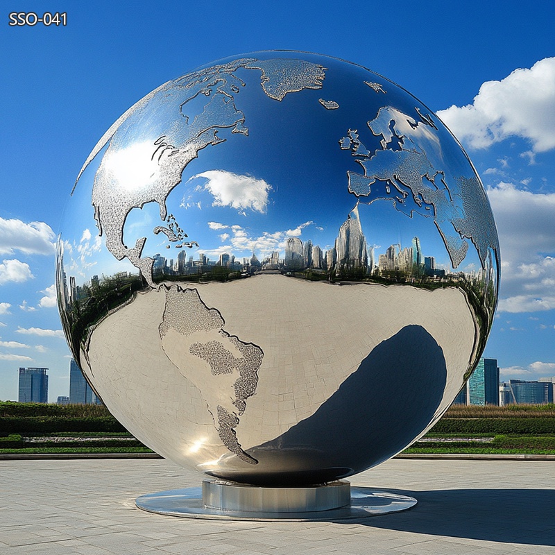 Modern Metal World Sculpture