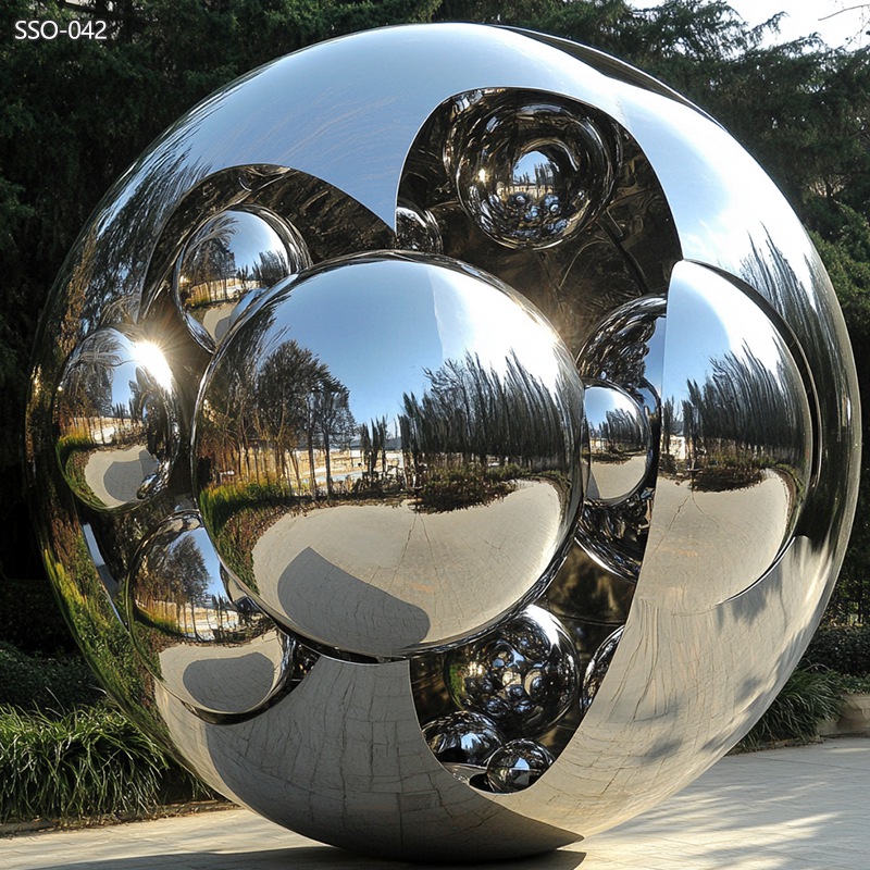 Creative Bubble Stainless Steel Ball Sculpture