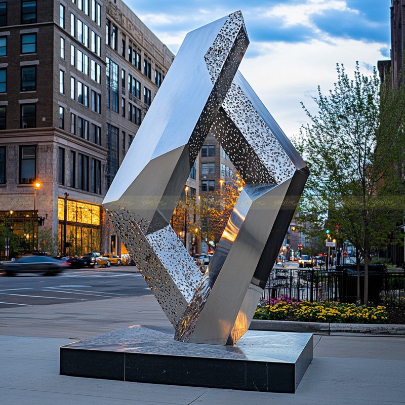 modern Geometric Abstract Hollow Sculpture