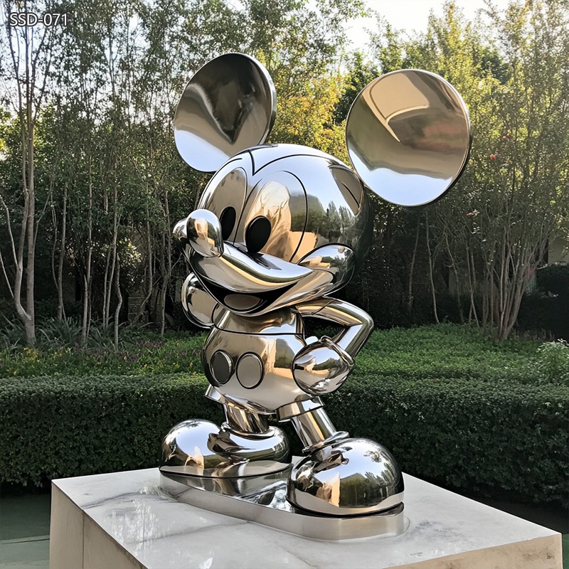 stainless steel Mickey Mouse Outdoor sculpture