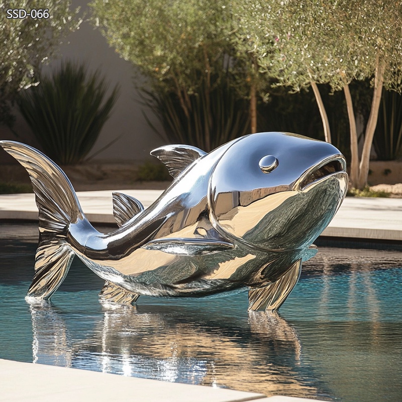 Stainless Steel Fish Sculpture