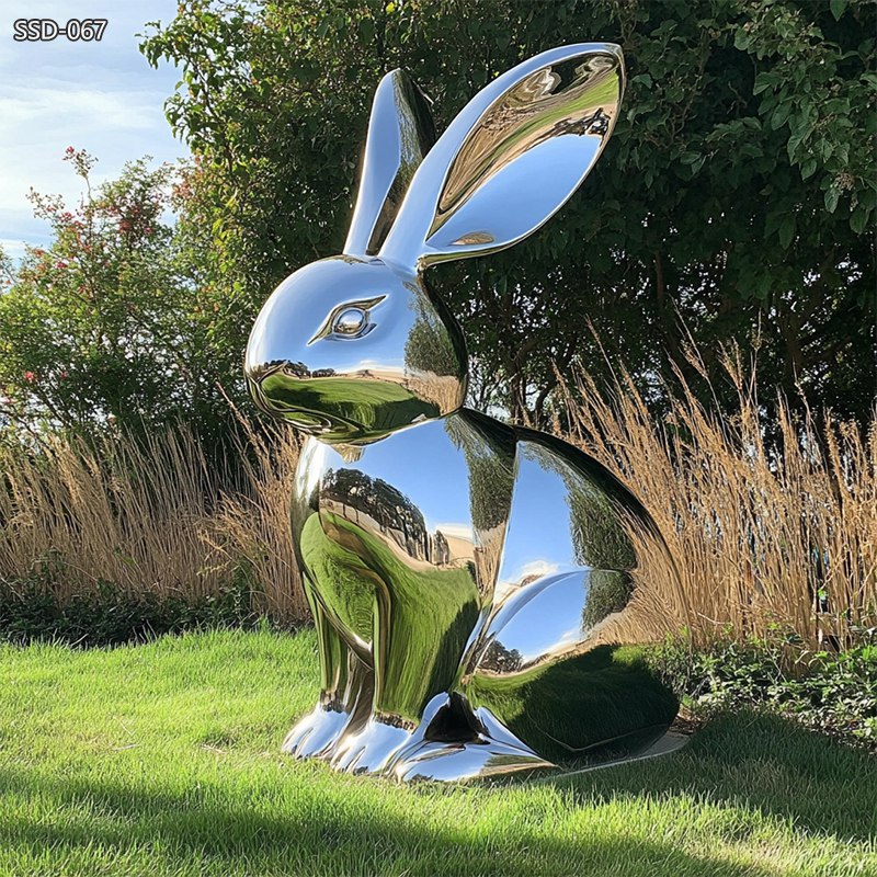 Stainless Steel Rabbit Sculpture