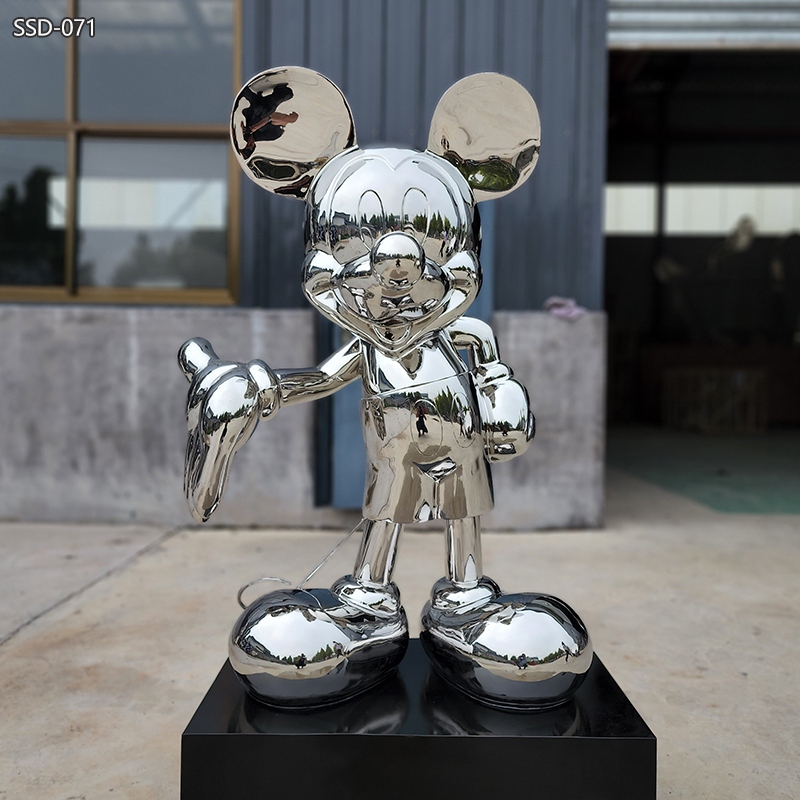 high quality stainless steel Mickey Mouse Sculpture