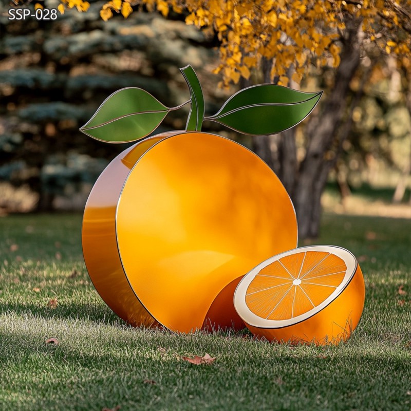 Modern Outdoor Metal Fruit Orange Sculpture SSP-028